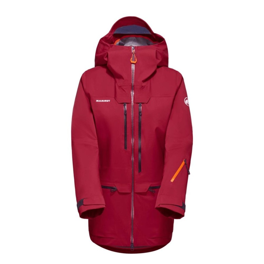 Ona mmtsklep Kurtki I Kamizelki | Kurtka Haldigrat Hs Hooded Jacket Women Blood Red-Marine