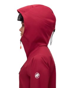 Ona mmtsklep Kurtki I Kamizelki | Kurtka Haldigrat Hs Hooded Jacket Women Blood Red-Marine