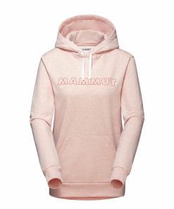 Ona mmtsklep Polary I Bluzy | Bluza Mammut Logo Ml Hoody Women Powder Rose Melange