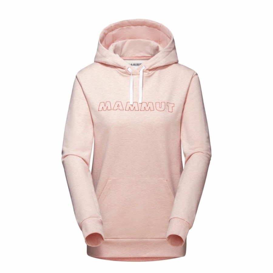 Ona mmtsklep Polary I Bluzy | Bluza Mammut Logo Ml Hoody Women Powder Rose Melange