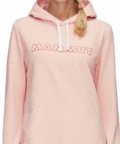 Ona mmtsklep Polary I Bluzy | Bluza Mammut Logo Ml Hoody Women Powder Rose Melange