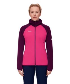 Ona mmtsklep Polary I Bluzy | Polar Aconcagua Ml Hooded Jacket Women Pink-Grape