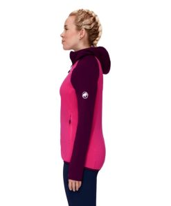 Ona mmtsklep Polary I Bluzy | Polar Aconcagua Ml Hooded Jacket Women Pink-Grape