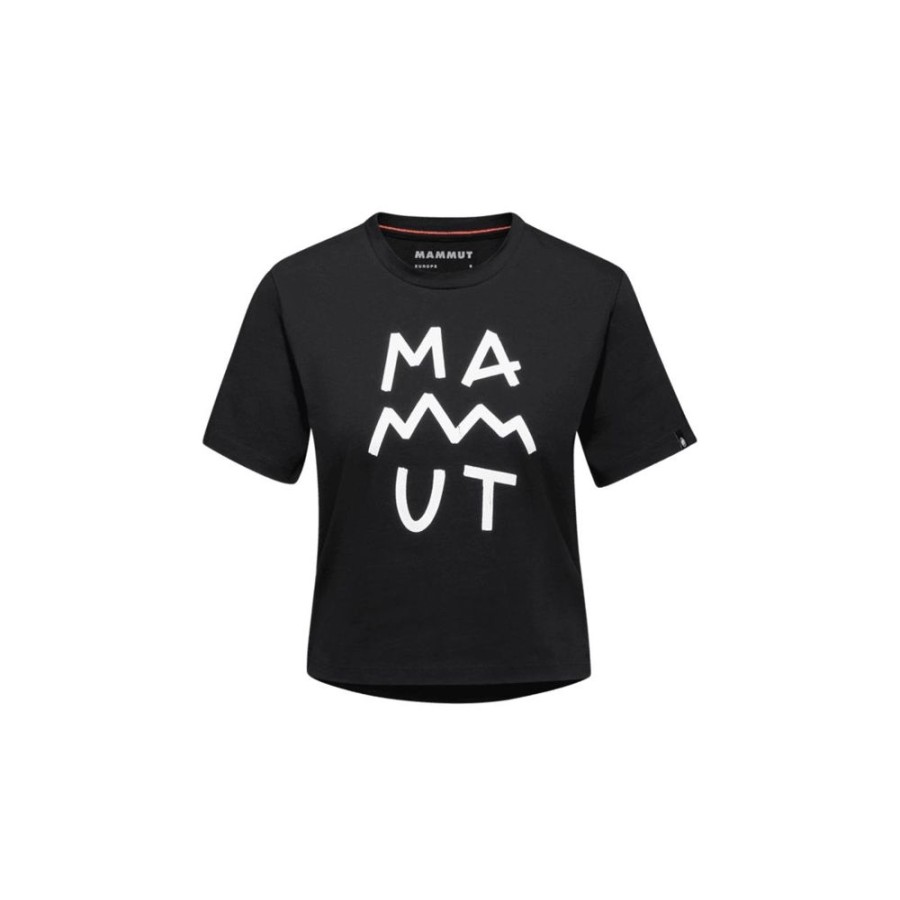 Ona mmtsklep Koszulki I Koszule | Koszulka Massone T-Shirt Cropped Women Lettering Black