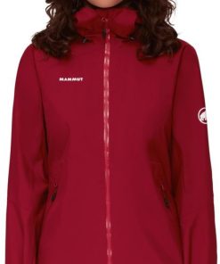 Ona mmtsklep Kurtki I Kamizelki | Kurtka Convey Tour Hs Hooded Jacket Women Blood Red-Black