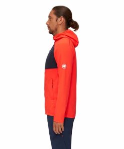 On mmtsklep Polary I Bluzy | Bluza Madris Light Ml Hooded Jacket Men Hot Red