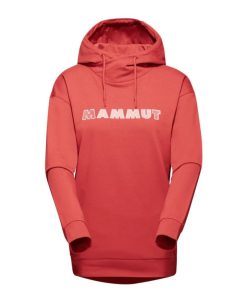 Ona mmtsklep Polary I Bluzy | Bluza Mammut Ml Hoody Women Logo Terracotta