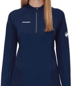 Ona mmtsklep Koszulki I Koszule | Koszulka Aenergy Fl Half Zip Longsleeve Women Marine