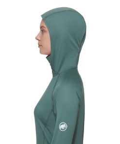 Ona mmtsklep Koszulki I Koszule | Koszulka Selun Fl Sun Hoody Women Dark Jade