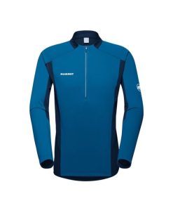 On mmtsklep Koszulki I Koszule | Koszulka Aenergy Fl Half Zip Longsleeve Men Deep Ice-Marine