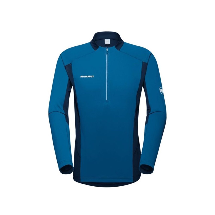 On mmtsklep Koszulki I Koszule | Koszulka Aenergy Fl Half Zip Longsleeve Men Deep Ice-Marine