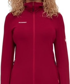 Ona mmtsklep Polary I Bluzy | Polar Aconcagua Light Ml Hooded Jacket Women Blood Red