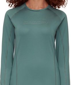 Ona mmtsklep Koszulki I Koszule | Koszulka Selun Fl Longsleeve Women Logo Dark Jade