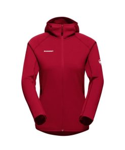 Ona mmtsklep Polary I Bluzy | Polar Aconcagua Ml Hooded Jacket Women Blood Red