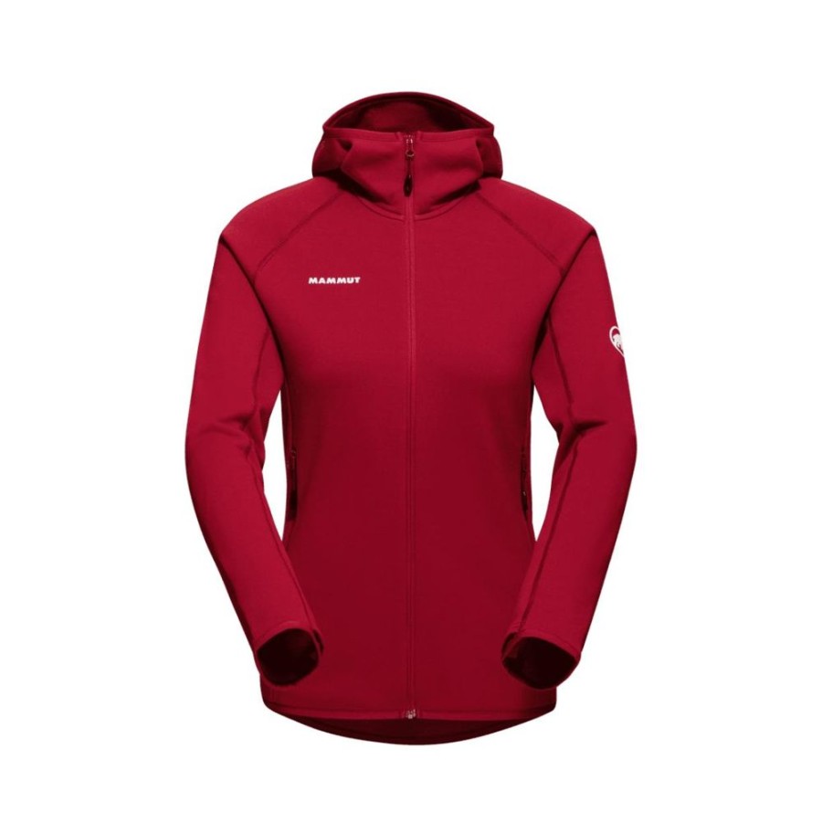 Ona mmtsklep Polary I Bluzy | Polar Aconcagua Ml Hooded Jacket Women Blood Red