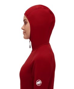 Ona mmtsklep Polary I Bluzy | Polar Aconcagua Ml Hooded Jacket Women Blood Red