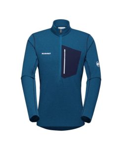 On mmtsklep Polary I Bluzy | Bluza Aenergy Light Ml Half Zip Pull Men Deep Ice-Marine