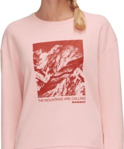 Ona mmtsklep Polary I Bluzy | Bluza Mammut Core Ml Crew Neck Women Panorama Powder Rose