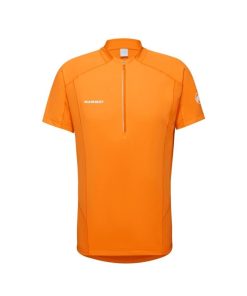 On mmtsklep Koszulki I Koszule | Koszulka Aenergy Fl Half Zip T-Shirt Men Tangerine-Dark Tangerine