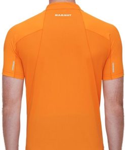 On mmtsklep Koszulki I Koszule | Koszulka Aenergy Fl Half Zip T-Shirt Men Tangerine-Dark Tangerine