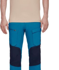 On mmtsklep Spodnie I Spodenki | Spodnie Zinal Hybrid Pants Men Deep Ice-Marine