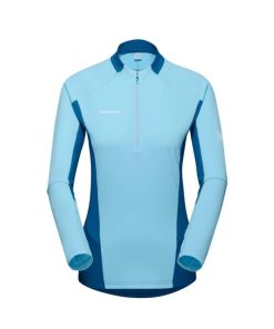 Ona mmtsklep Koszulki I Koszule | Koszulka Aenergy Fl Half Zip Longsleeve Women Cool Blue-Deep Ice