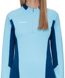 Ona mmtsklep Koszulki I Koszule | Koszulka Aenergy Fl Half Zip Longsleeve Women Cool Blue-Deep Ice