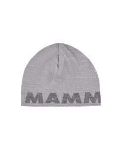 On mmtsklep Czapki Zimowe I Opaski | Czapka Mammut Logo Beanie Platinum-Alloy