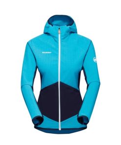 Ona mmtsklep Polary I Bluzy | Bluza Eiger Speed Ml Hybrid Hooded Jacket Women Sky-Night