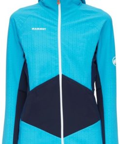 Ona mmtsklep Polary I Bluzy | Bluza Eiger Speed Ml Hybrid Hooded Jacket Women Sky-Night