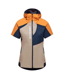 Ona mmtsklep Kurtki I Kamizelki | Kamizelka Aenergy In Hybrid Hooded Vest Women Tangerine-Savannah