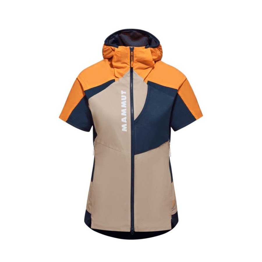 Ona mmtsklep Kurtki I Kamizelki | Kamizelka Aenergy In Hybrid Hooded Vest Women Tangerine-Savannah