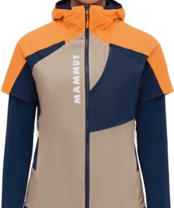 Ona mmtsklep Kurtki I Kamizelki | Kamizelka Aenergy In Hybrid Hooded Vest Women Tangerine-Savannah