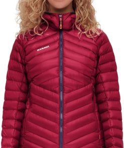 Ona mmtsklep Kurtki I Kamizelki | Kurtka Broad Peak In Hooded Jacket Women Blood Red-Marine