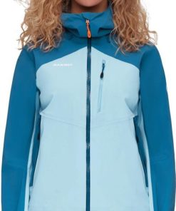 Ona mmtsklep Kurtki I Kamizelki | Kurtka Alto Guide Hs Hooded Jacket Women Cool Blue-Deep Ice