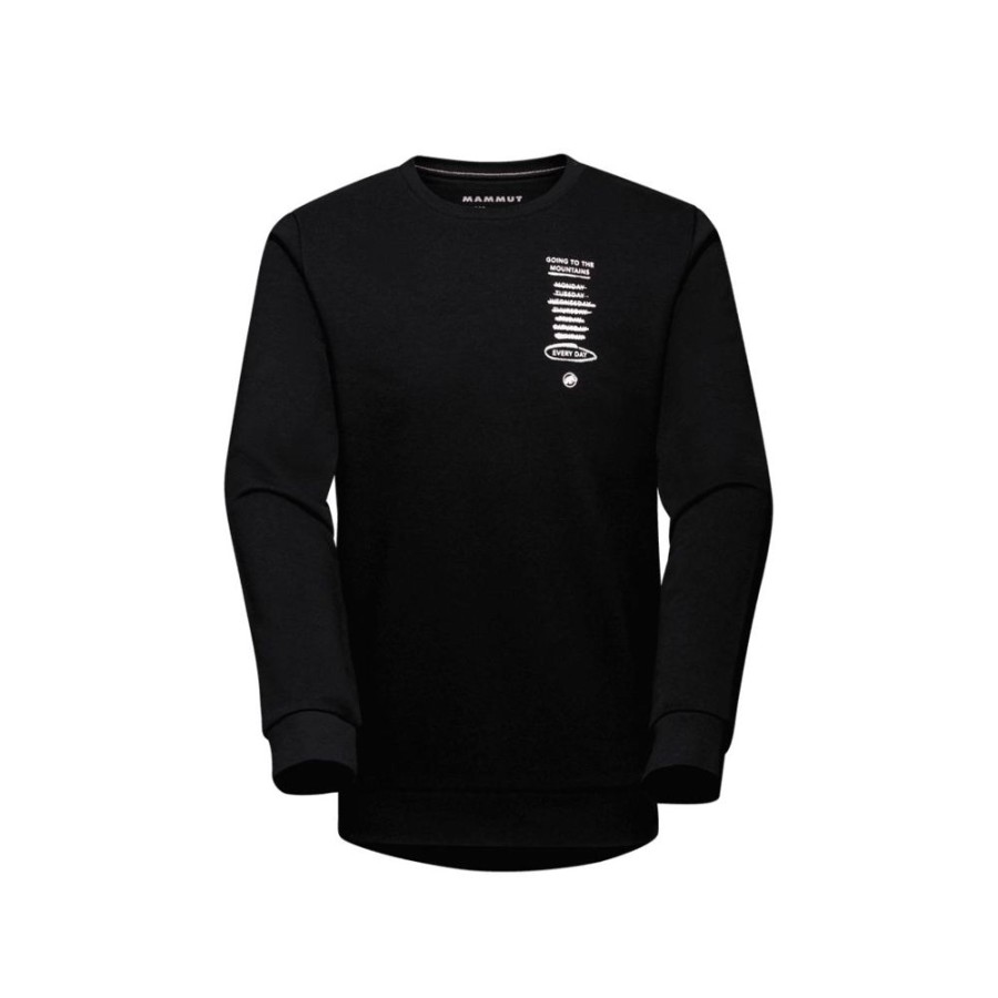 On mmtsklep Polary I Bluzy | Bluza Mammut Core Ml Crew Neck Men Every Day Black