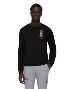 On mmtsklep Polary I Bluzy | Bluza Mammut Core Ml Crew Neck Men Every Day Black