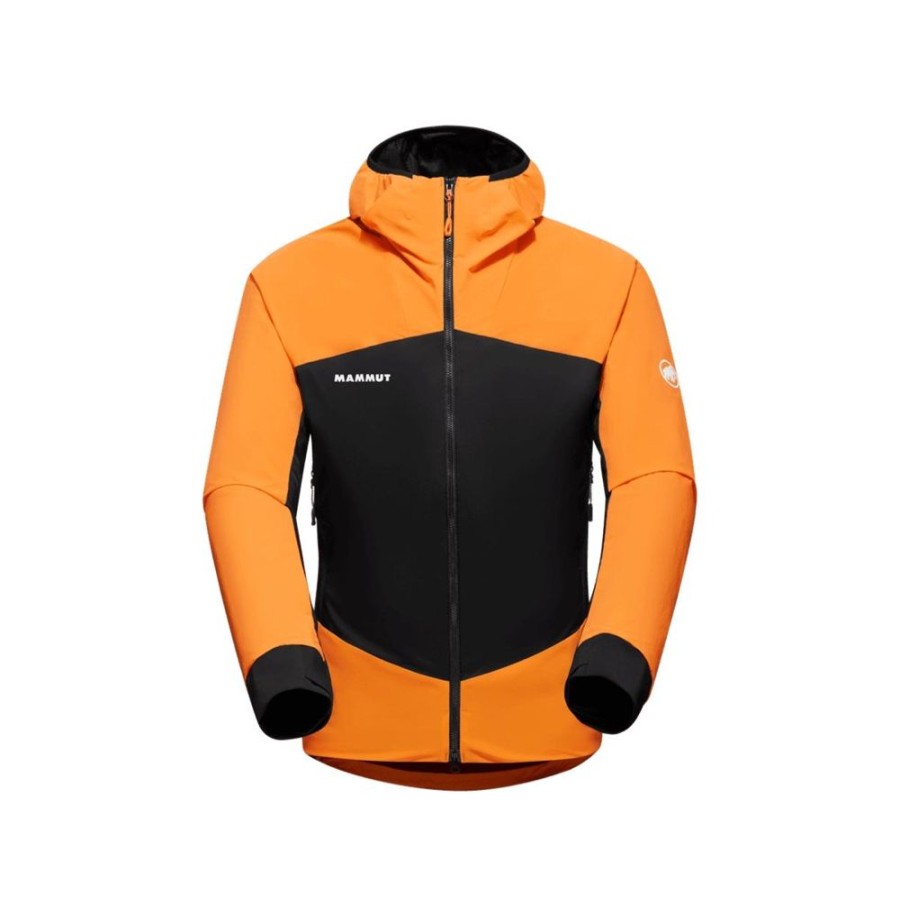 On mmtsklep Kurtki I Kamizelki | Kurtka Taiss In Hybrid Hooded Jacket Men Tangerine-Black