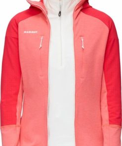 Ona mmtsklep Polary I Bluzy | Bluza Eiswand Advanced Ml Hooded Jacket Women Barberry-Azalea