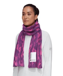 On mmtsklep Chusty | Szalik Fleece Scarf Mountains Pink-Grape