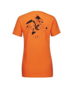 Ona mmtsklep Koszulki I Koszule | Koszulka Massone T-Shirt Women Crag Dark Tangerine