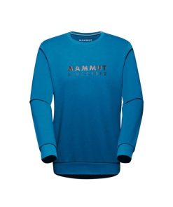 On mmtsklep Polary I Bluzy | Bluza Mammut Core Ml Crew Neck Men Logo Deep Ice