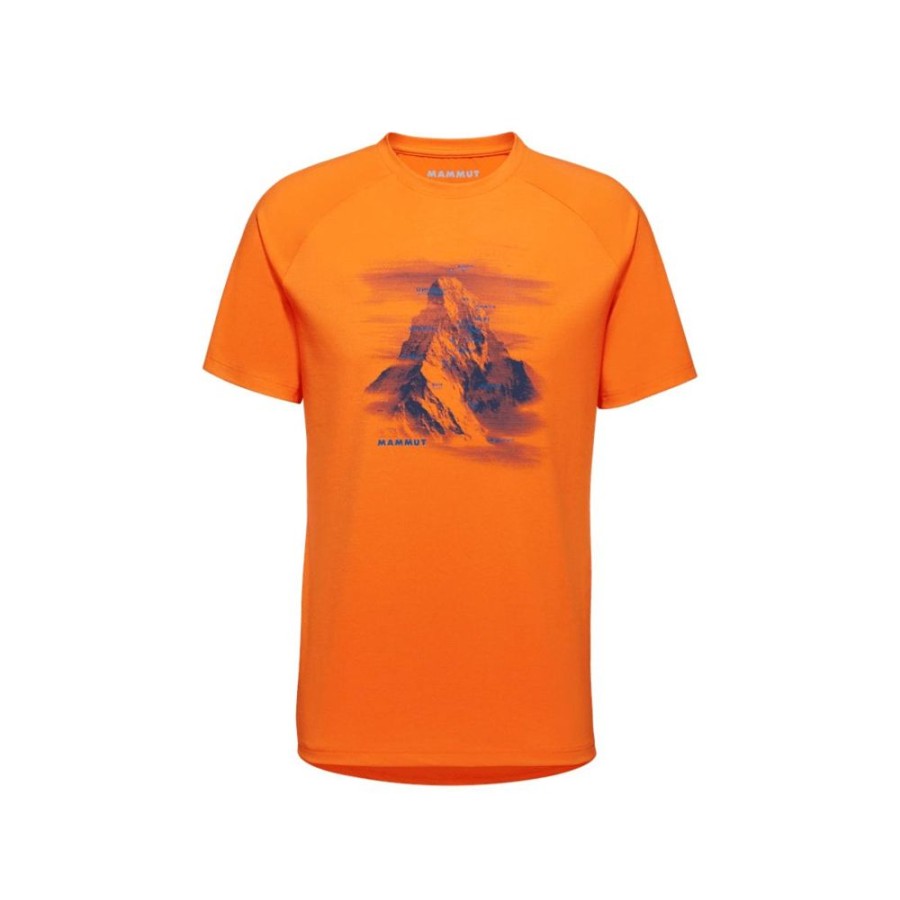 On mmtsklep Koszulki I Koszule | Koszulka Mountain T-Shirt Men Hornligrat Dark Tangerine