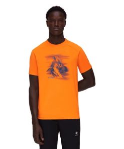 On mmtsklep Koszulki I Koszule | Koszulka Mountain T-Shirt Men Hornligrat Dark Tangerine