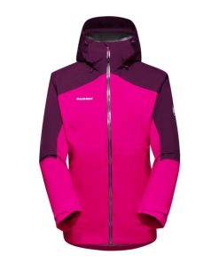 Ona mmtsklep Kurtki I Kamizelki | Kurtka Convey Tour Hs Hooded Jacket Women Pink-Grape