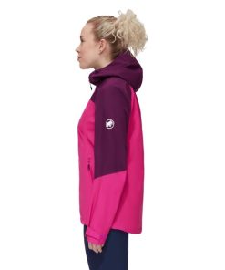 Ona mmtsklep Kurtki I Kamizelki | Kurtka Convey Tour Hs Hooded Jacket Women Pink-Grape