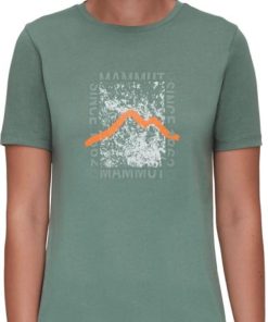 Ona mmtsklep Koszulki I Koszule | Koszulka Mammut Core T-Shirt Women Box Dark Jade