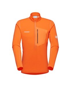 On mmtsklep Polary I Bluzy | Bluza Aenergy Light Ml Half Zip Pull Men Tangerine