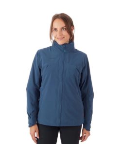 Ona mmtsklep Kurtki I Kamizelki | Kurtka Trovat 3 In 1 Hs Hooded Jacket Women Wing Teal-Sapphire