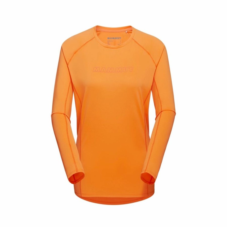 Ona mmtsklep Koszulki I Koszule | Koszulka Selun Fl Longsleeve Women Logo Tangerine